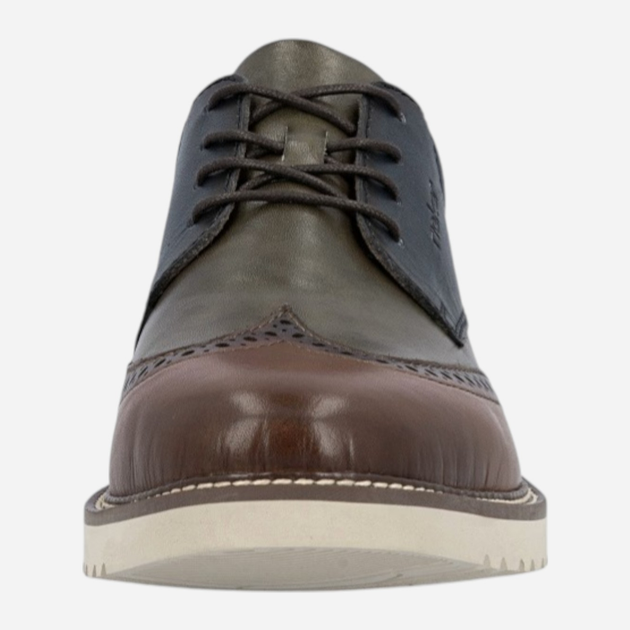 Buty derby męskie skórzane Rieker 04504-90 46 (11UK) Brązowe (4061811479894) - obraz 4