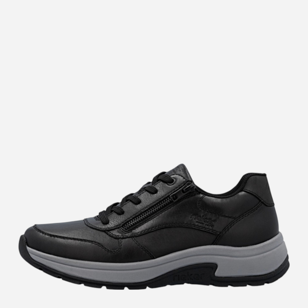 Sneakersy męskie skórzane Rieker 11002-00 42 (8UK) Czarne (4061811560332) - obraz 1