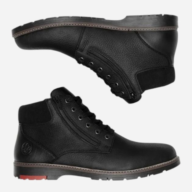 Чоловічі черевики Rieker 10503-00 46 (11UK) Чорні (4061811661763) - зображення 5