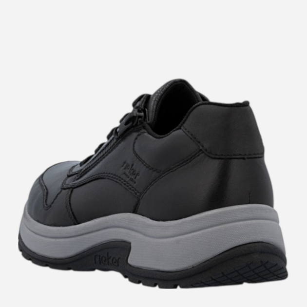 Sneakersy męskie skórzane Rieker 11002-00 42 (8UK) Czarne (4061811560332) - obraz 6