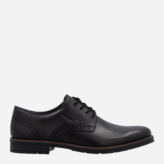 Buty derby męskie skórzane Rieker 14642-00 44 (9.5UK) Czarne (4061811473809) - obraz 1