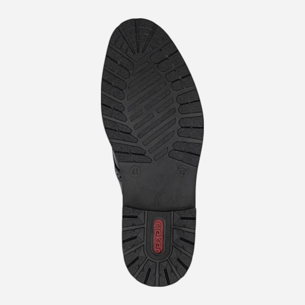 Buty derby męskie skórzane Rieker 14642-00 41 (7.5UK) Czarne (4061811473779) - obraz 6