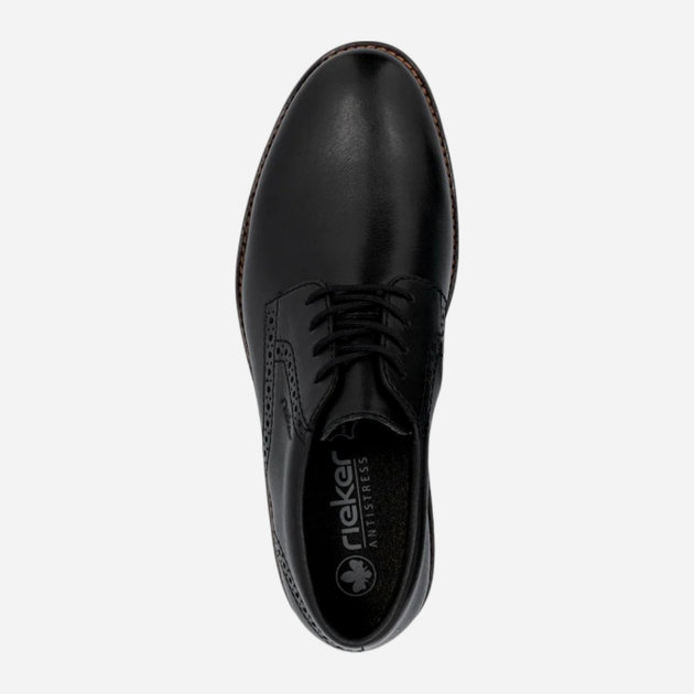 Buty derby męskie skórzane Rieker 14642-00 44 (9.5UK) Czarne (4061811473809) - obraz 5