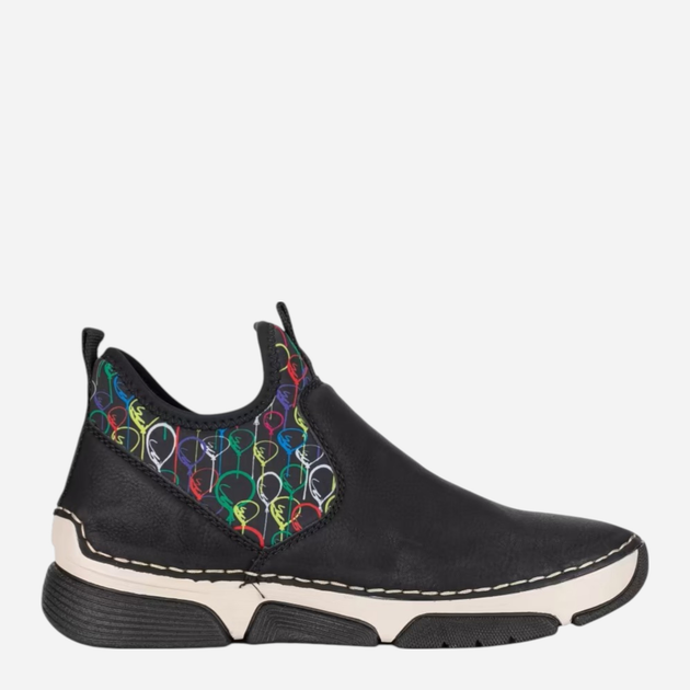 Sneakersy damskie Rieker 45957-00 38 (5UK) Czarne (4061811157235) - obraz 3