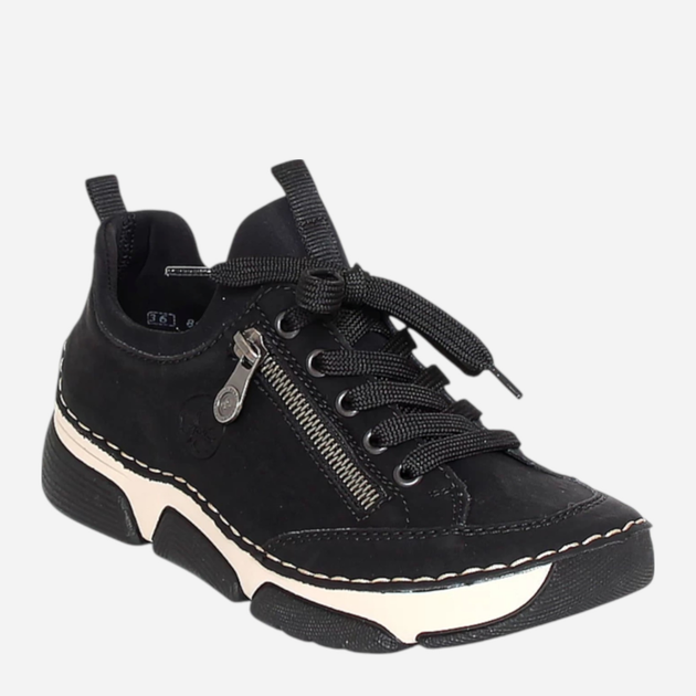 Sneakersy damskie Rieker 45973-00 40 (6.5UK) Czarne (4061811340828) - obraz 3
