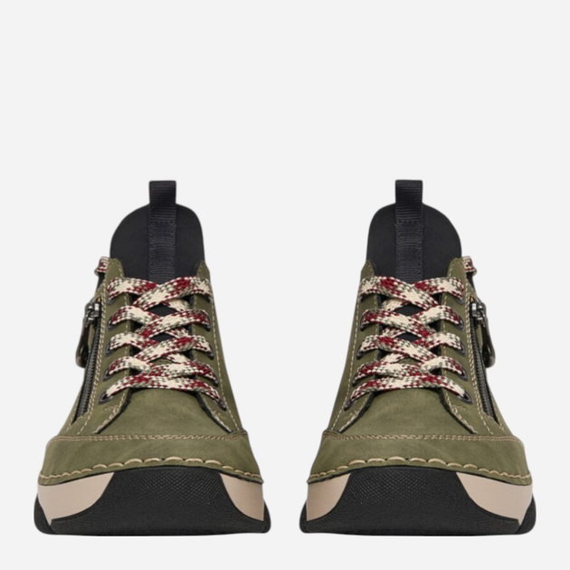 Sneakersy damskie Rieker 45973-54 40 (6.5UK) Oliwkowe (4060596942197) - obraz 3