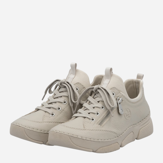 Sneakersy damskie Rieker 45973-60 37 (4UK) Beżowe (4061811450411) - obraz 3