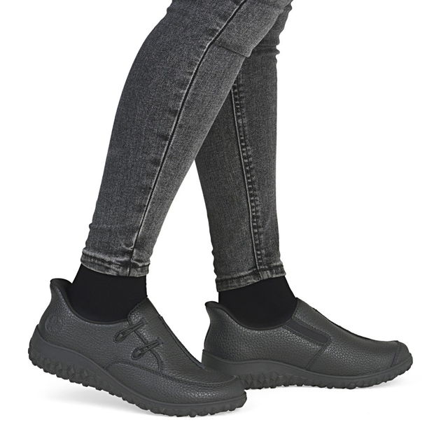 Жіночі туфлі зі шкіри Rieker 59559-00 39 (6UK) Чорні (4061811561674) - зображення 2