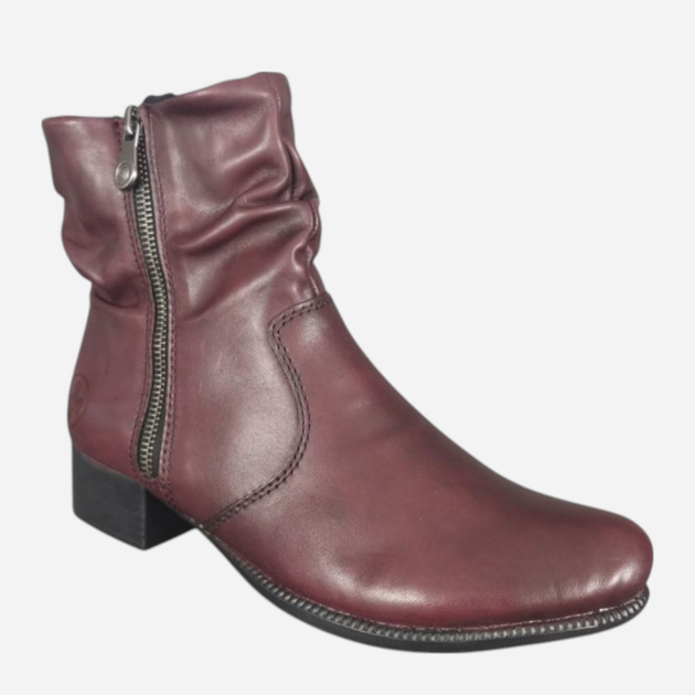 Botki damskie skórzane Rieker 78656-35 36 (3.5UK) Czerwone (4061811456970) - obraz 2