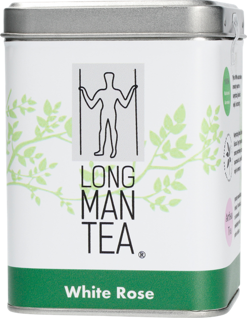 Herbata sypana Long Man Tea White Rose w puszce 100 g (5903299988163) - obraz 1