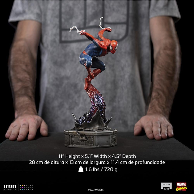 Figurka Iron Studios Marvel Comics  Spider-Man Scale 1/10 28 cm (0618231953592) - obraz 17