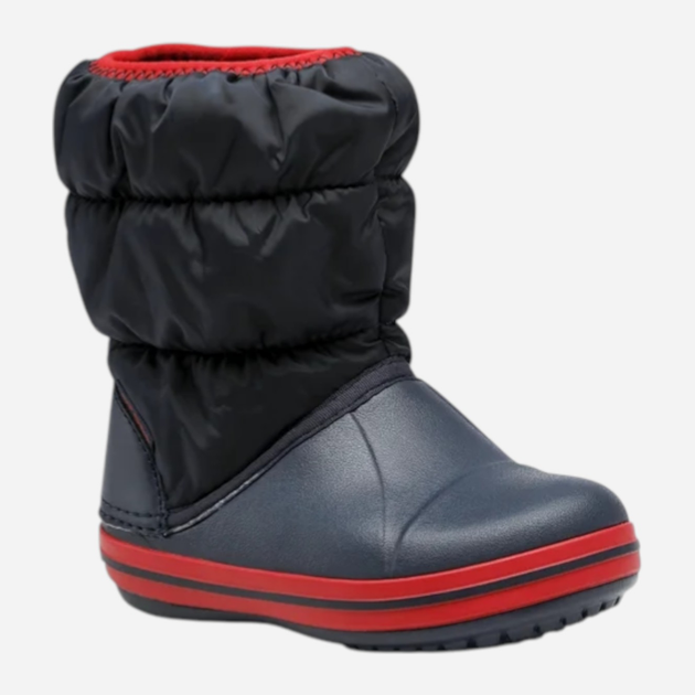 Śniegowce chłopięce ocieplane Crocs Winter Puff Boot 14613-485 33-34 Ciemnogranatowe (883503940987) - obraz 2
