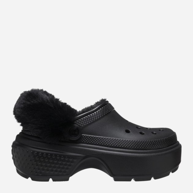 Chodaki damskie ocieplane Crocs Stomp Lined Clog 208546-001 41-42 Czarne (196265426133) - obraz 1