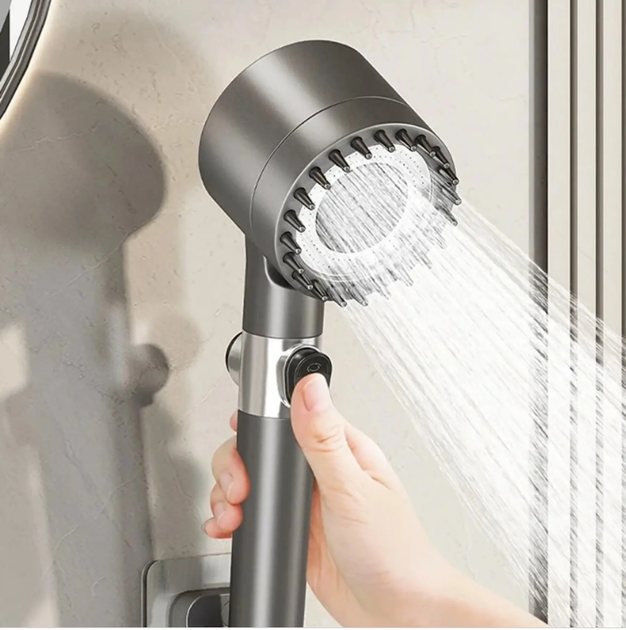 Інноваційна лійка для душу Massage filter shower ∙ Масажна насадка з силіконовими шипами ∙ 3 режими 55536/5 - Фото 2 Інноваційна лійка для душу Massage filter shower ∙ Масажна насадка з силіконовими шипами ∙ 3 режими 55536/5 - зображення 2