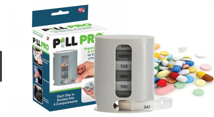 Таблетница Pill Pro на 7 дней, органайзер для таблеток и витаминов, 4 отделения на день - Фото 5 Таблетница Pill Pro на 7 дней, органайзер для таблеток и витаминов, 4 отделения на день - изображение 5