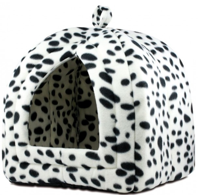 Домик для животных Pet Hut мягкий для собак и котов 40х35х35 см с флисовой подушкой для комфортного отдыха и путешествий - изображение 3