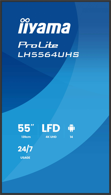 Monitor 55" iiyama ProLite LH5564UHS-B1AG - obraz 2