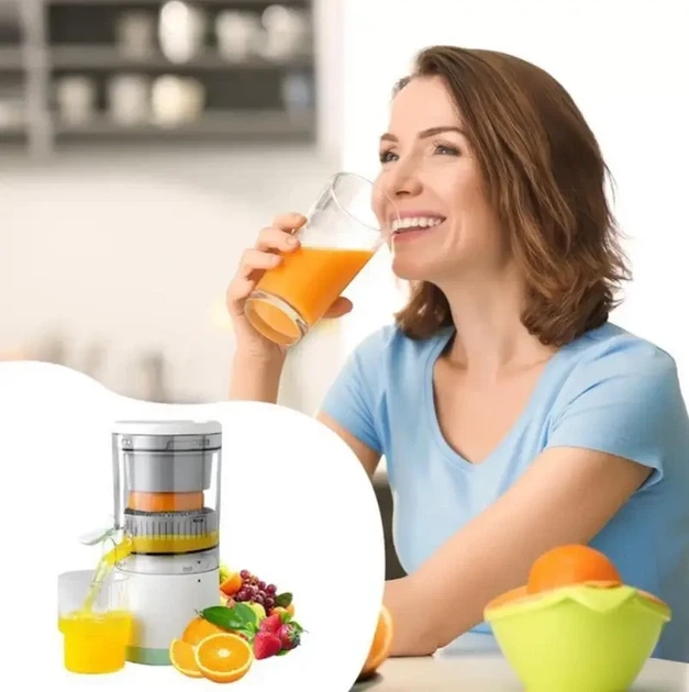 Акумуляторна соковичавниця Citrus Juicer Портативна електронна мінівичавниця для цитрусових і ягід - Фото 10 Акумуляторна соковичавниця Citrus Juicer Портативна електронна мінівичавниця для цитрусових і ягід - зображення 10