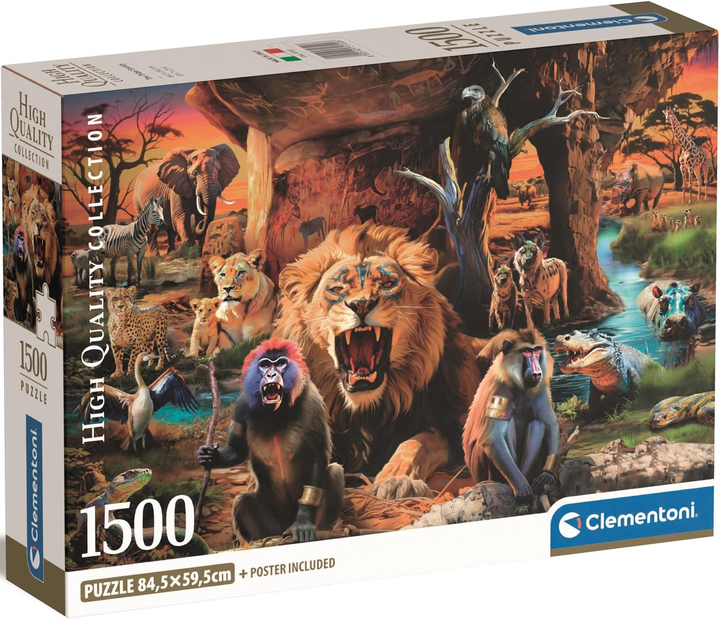 Puzzle Clementoni High Quality The Tribal Society 1500 elementów 31722 (8005125317226 / 8005125317240) - obraz 1