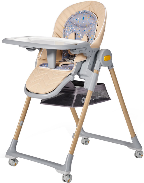 Стільчик для годування KinderKraft Lastree Beige Wood (KHLAST00BEGW000) - зображення 1