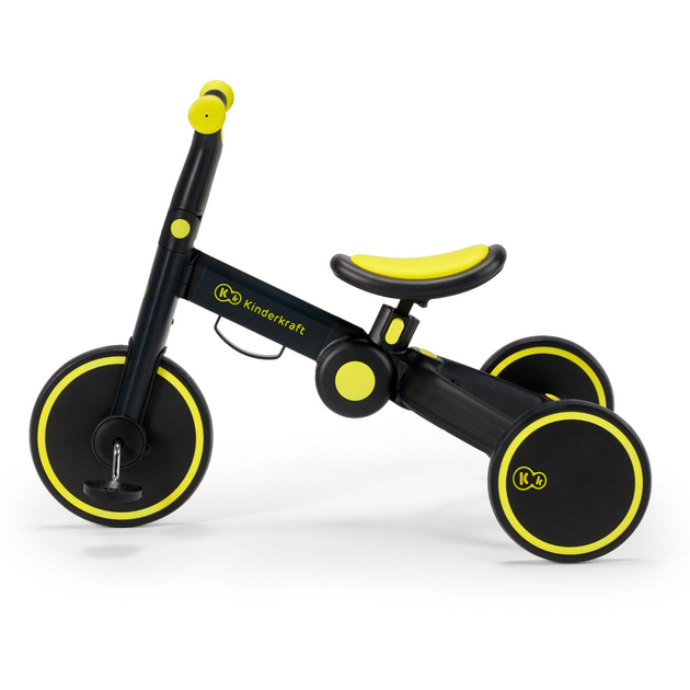 Rowerek trójkołowy 3 w 1 Kinderkraft 4TRIKE Black Volt (KR4TRI00BLK0000) - obraz 3