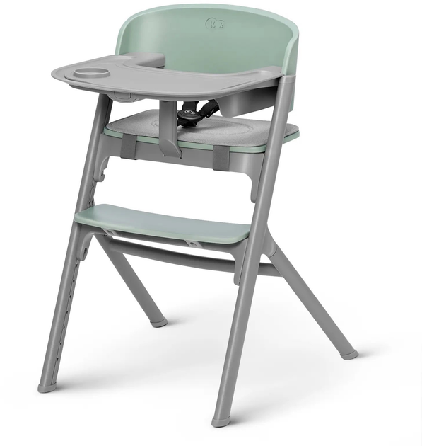 Стільчик для годування Kinderkraft Livy Calmee Olive Green із шезлонгом (KHLICA00GRE0000) - зображення 2