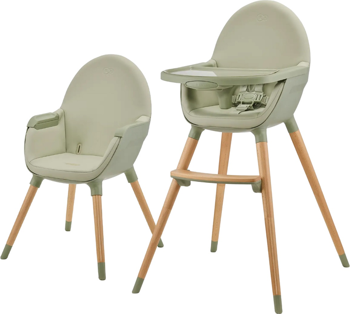 Krzesełko do karmienia 2 w 1 Kinderkraft Fini 2 Green (KHFINI02GRE0000) (5902533924516) - obraz 1