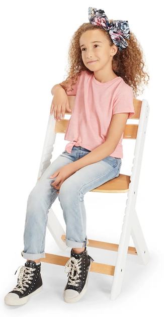 Стільчик для годування KinderKraft Enock White Wood з подушкою (KHENOC0PWHT0000) (5902533917242) - зображення 8
