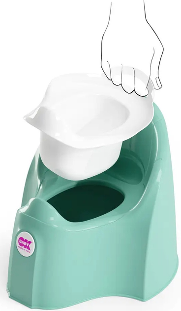 Nocnik anatomiczny Ok Baby Pasha Turkusowy (38911500) - obraz 4
