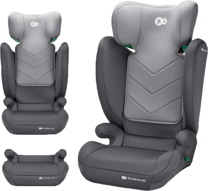 Fotelik samochodowy Kinderkraft i-Spark Szary (KCISPA00GRY0000) (5902533924950) - obraz 4