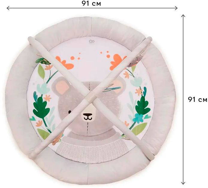 Mata edukacyjna Kinderkraft Cozyplay (KPCOZY00LGR0000) (5902533926930) - obraz 9