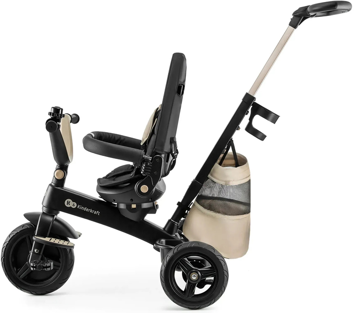 Rowerek trójkołowy Kinderkraft Easytwist Beżowy (KREASY00BEG0000) - obraz 7