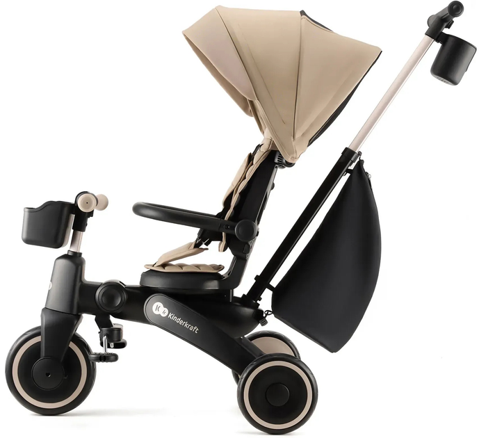 Триколісний велосипед Kinderkraft Jazz 2 Beige (KRJAZZ02BEG0000) - зображення 4