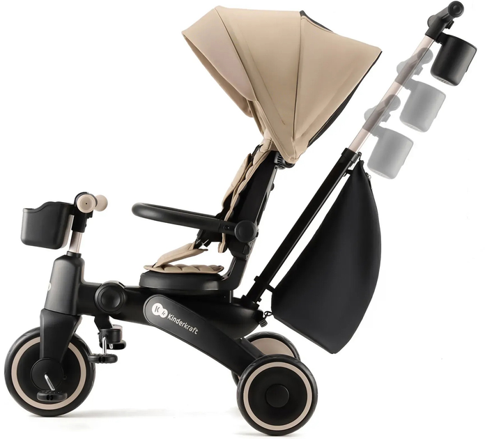 Триколісний велосипед Kinderkraft Jazz 2 Beige (KRJAZZ02BEG0000) - зображення 5