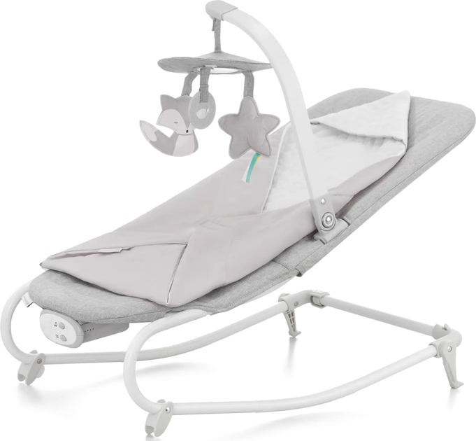 Leżaczek-bujaczek Kinderkraft Felio 2 Stone Grey (KBFELI20GRY0000) (5902533921119) - obraz 2