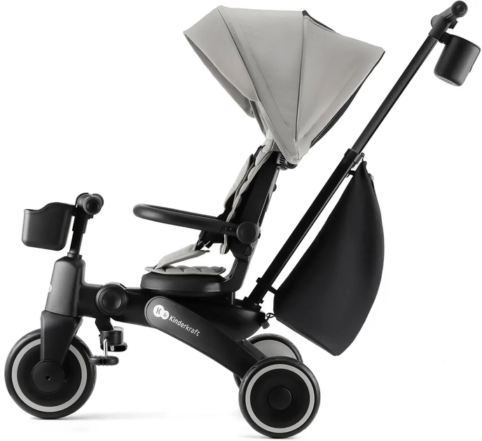 Триколісний велосипед Kinderkraft Jazz 2 Grey (KRJAZZ02GRY0000) - зображення 4