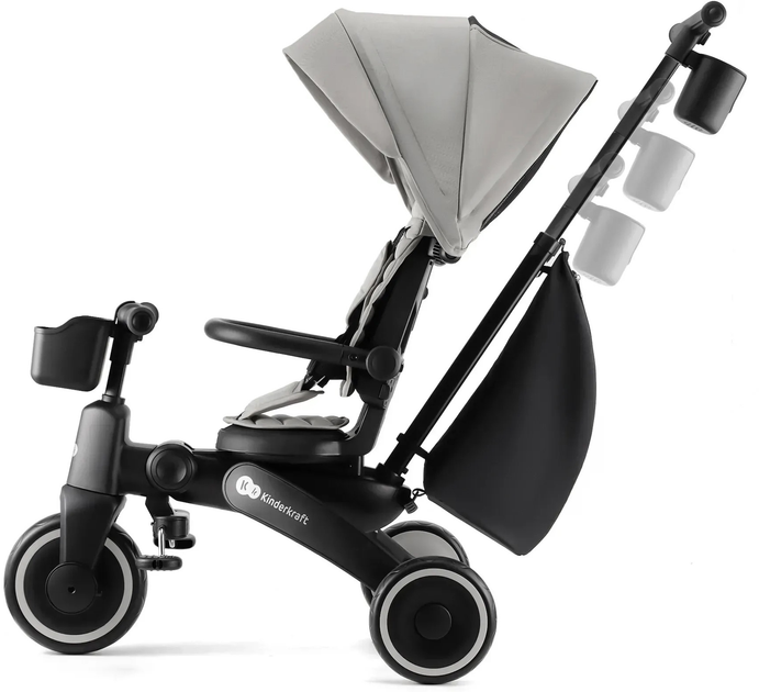 Триколісний велосипед Kinderkraft Jazz 2 Grey (KRJAZZ02GRY0000) - зображення 5