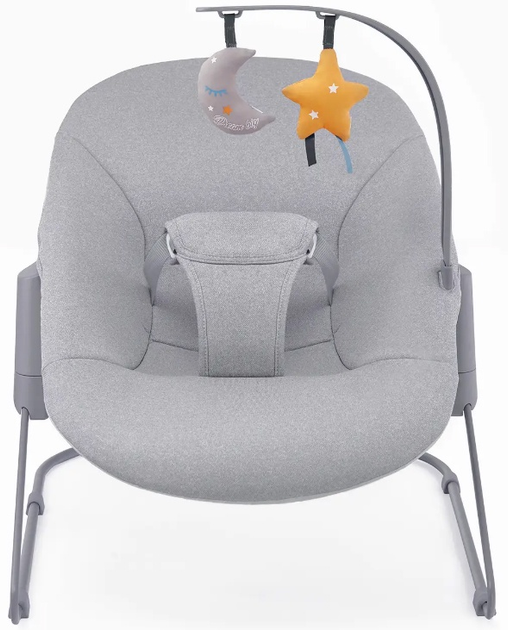 Leżaczek-bujaczek Kinderkraft Calmee Szary (5902533919048) (KBCALM00GRY0000) - obraz 2