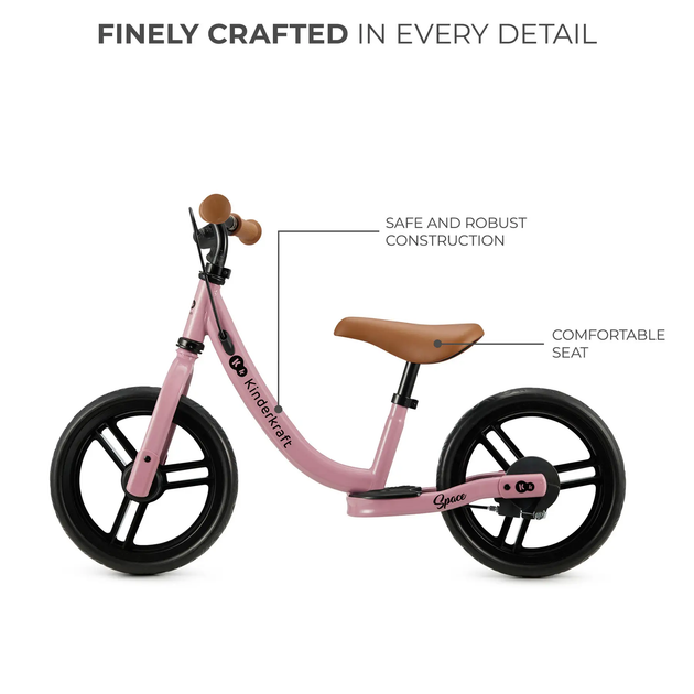 Біговел Kinderkraft Space Dark Pink (KRSPAC23PNK0000) - зображення 6