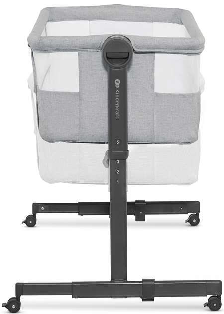 Łóżeczko dostawne Kinderkraft Neste Up 2 Light Grey (KLNEUP02LGR0000) - obraz 4