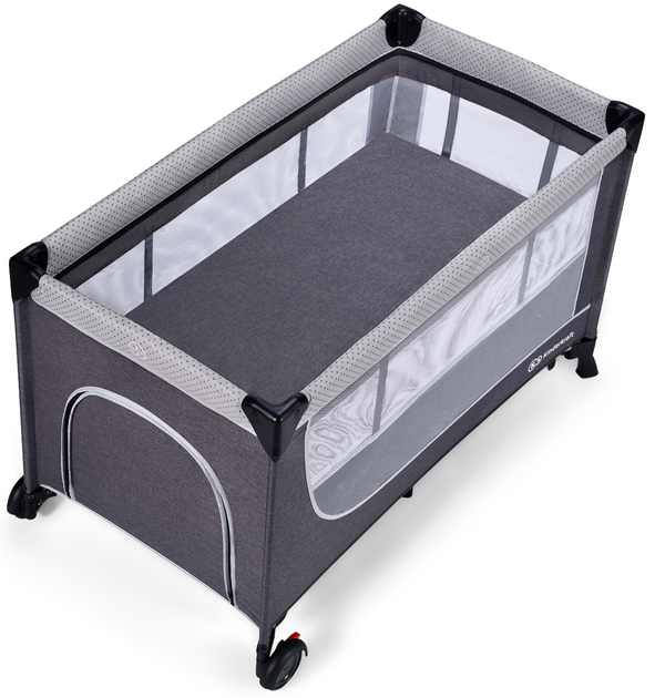 Кровать-манеж Kinderkraft Leody Grey (KCLEOD00GRY0000) - зображення 5