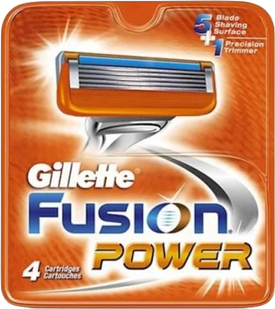Zestaw wkładów do maszynek Gillette Fusion Power 4 szt (ZES7702018877591) - obraz 1