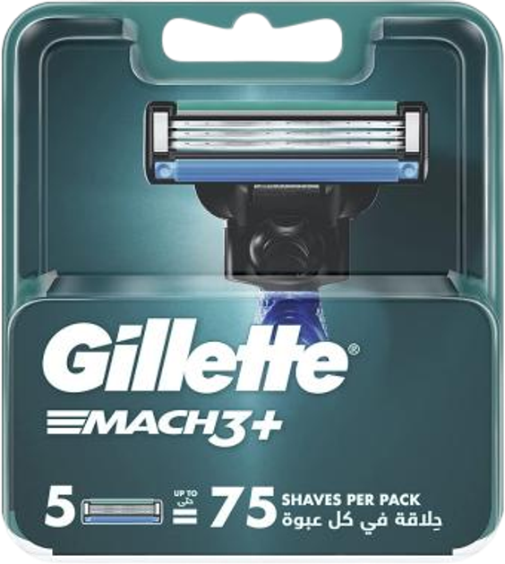 Zestaw wkładów do maszynek Gillette Mach3+ 5 szt (ZES7702018606597) - obraz 1
