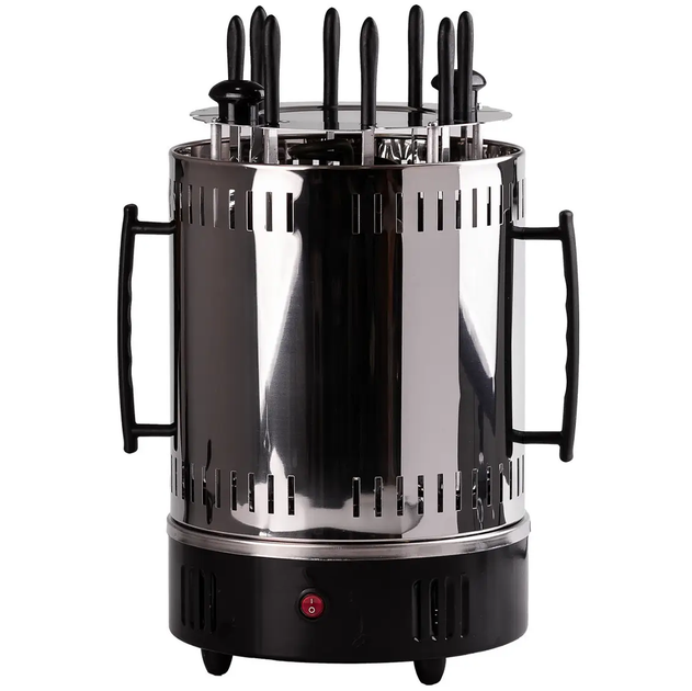 Электрошашлычница LB-57009 1.5 кВт на 8 шампуров для приготовления шашлыка дома без дыма и угля - изображение 3