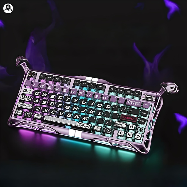 Клавиатура игровая GravaStar Mercury V75 Pro проводная с магнитными переключателями – Iron Purple - изображение 3