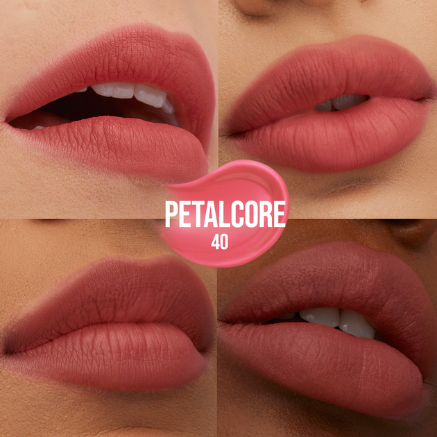 Стійка матова помада-тінт для губ Maybelline New York Super Stay Teddy Tint 40 Petalcore 5 мл (30146785) - зображення 4