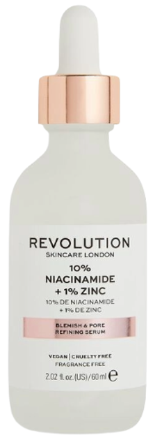 Сироватка для обличчя Revolution Skincare від недоліків та для звуження пор 10% ніацинамід + 1% цинк 60 мл (5057566317900) - зображення 1