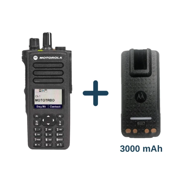 Рація Motorola DP4800E VHF AES 256 + акумулятор 3000 mAh з Type-C, радіостанція Motorola, ліцензія - Фото 1 Рація Motorola DP4800E VHF AES 256 + акумулятор 3000 mAh з Type-C, радіостанція Motorola, ліцензія - зображення 1