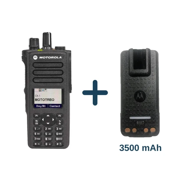 Рація Motorola DP4800 VHF AES 256 + аккумулятор 3500 mAh з Type-C, радіостанція Motorola, ліцензія - Фото 1 Рація Motorola DP4800 VHF AES 256 + аккумулятор 3500 mAh з Type-C, радіостанція Motorola, ліцензія - зображення 1