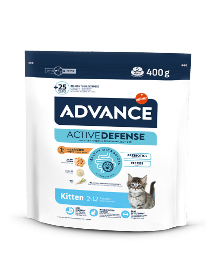 Сухой корм для котят Advance Cat Kitten (с курицей) - 0,4 кг - Фото 1 Сухой корм для котят Advance Cat Kitten (с курицей) - 0,4 кг - изображение 1